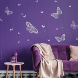 Butterflies Wall Sticker Set Decal Tattoo Decoration W71 - thumbnail 1