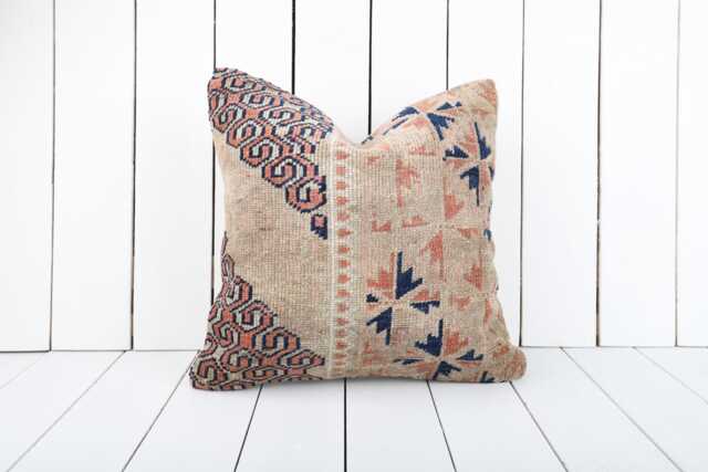 16x16 Kilim Pillow Cover Turkish Bohemian Cushion - image 1