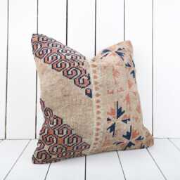 16x16 Kilim Pillow Cover Turkish Bohemian Cushion - thumbnail 3