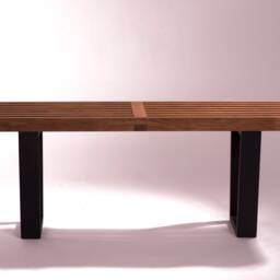Merbau Wood - Narrow Bench. Lacquered in Ultra-Matte - thumbnail 2