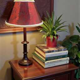 Burgundy Red Paisley Fabric Lampshade Handmade in The UK For Table & Floor Standard Lamp Shades, Ceiling Lights, Clip On Wall Lights - thumbnail 2