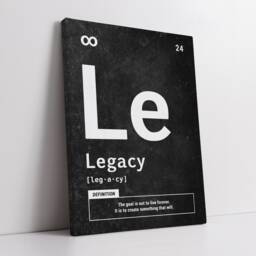 Legacy Periodic Definition Quote Motivational Inspirational, Framed Canvas Wall Art Poster Print, Home Office & Room Decor, Gift Idea - thumbnail 2