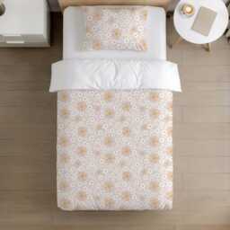 Bedding - Sun & Daisies, Duvet Cover Set, Fitted Sheets, Pillow Case, Modern Colourful Kids Bedding - thumbnail 2