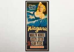 Large Wood Wall Art Niagara Poster, Fanart Cinema Poster On For This Marilyn Monroe Movie Lover, Extra Large Film - thumbnail 1