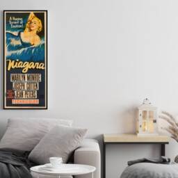 Large Wood Wall Art Niagara Poster, Fanart Cinema Poster On For This Marilyn Monroe Movie Lover, Extra Large Film - thumbnail 3