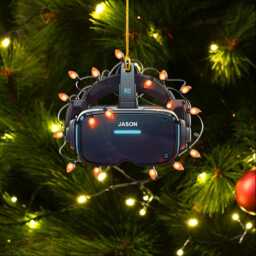 Personalized Gaming Vr Headset Ornament, Gamer Xmas Gift - thumbnail 2