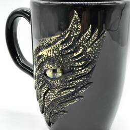 Handmade Eye Mug Personalized Pottery Cup, Anthicreativetouch - thumbnail 2