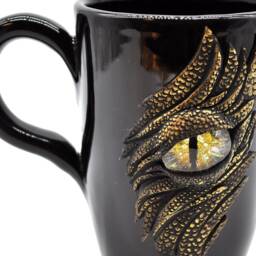 Handmade Eye Mug Personalized Pottery Cup, Anthicreativetouch - thumbnail 3