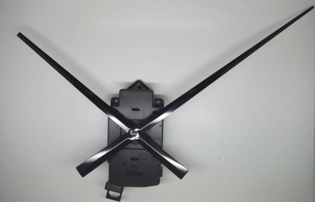 Large Clock Pendulum Mechanism Straight Tapered Hands 17/24cm For Thick Dial Diy Quartz Battery - image 1