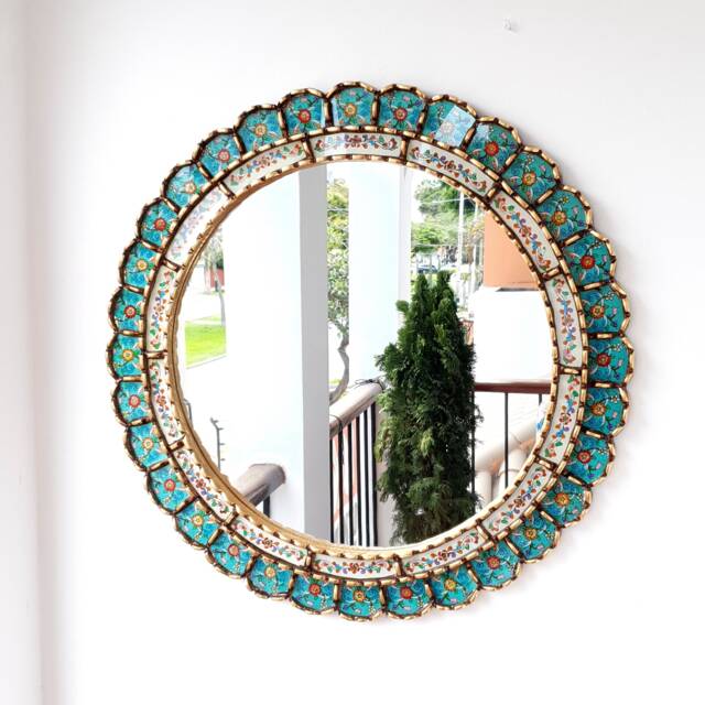 "Peruvian Mirrors ""New Turquoise 60cm" - image 1
