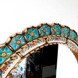 "Peruvian Mirrors ""New Turquoise 60cm" - thumbnail 3