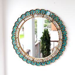 "Peruvian Mirrors ""New Turquoise 60cm"