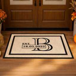 Custom Monogram Door Mat - Add A Personal Touch To Your Front Porch - thumbnail 2