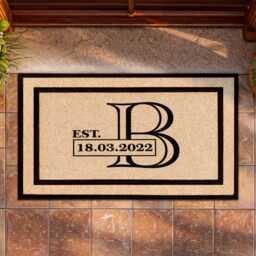 Custom Monogram Door Mat - Add A Personal Touch To Your Front Porch - thumbnail 3