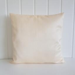 50x50 cm/ 19, 7x19, 7 Inch Cream Pillow-Cover, Eggshell-Coloured W. Minimal Pattern, For Decorative Pillow - thumbnail 1