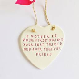 Mother Quote Heart Plaque Mums Sentiment Saying Ornament Meaningful Special Moms Gift - thumbnail 2