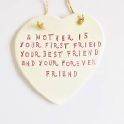 Mother Quote Heart Plaque Mums Sentiment Saying Ornament Meaningful Special Moms Gift - thumbnail 3
