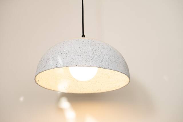Handcrafted Ceramic Pendant Light Blue & White Wabi Sabi Lighting - 19 - image 1