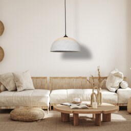 Handcrafted Ceramic Pendant Light Blue & White Wabi Sabi Lighting - 19 - thumbnail 2