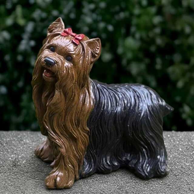 Fantasy Westie Dog Statue Concrete Yorkie Figurine Cement Animal Decoration Handmade Ornament Lover Gift Yard Art - image 1