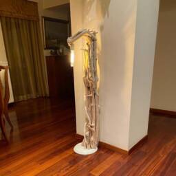 Driftwood Modern Lamp, Wood Floor Lamp, Beach Decor, Coastal, Nautical, Cottage, Lake, Farmhouse, Rustic, Driftwood Art, Nature, Minimal, Modern - thumbnail 3