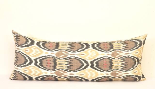 Sienna Ikat Long Body Pillow Cover, Home Decor Lumbar - image 1