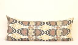 Sienna Ikat Long Body Pillow Cover, Home Decor Lumbar - thumbnail 1