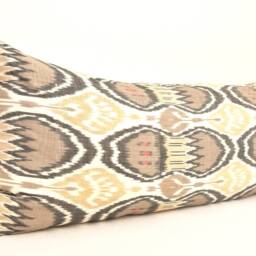 Sienna Ikat Long Body Pillow Cover, Home Decor Lumbar - thumbnail 2