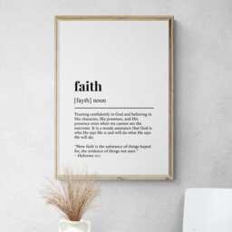 Christianity Definitions Set Of 6 Prints, Bible Wall Decor - thumbnail 2