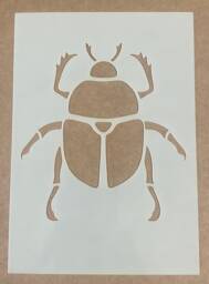 Mylar Stencil, Beetle, Airbrushing, Wall Art, Painting, Craft - thumbnail 1