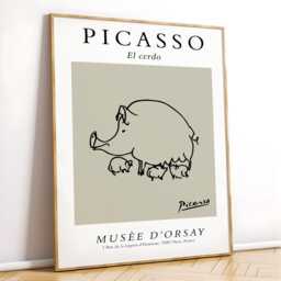 Picasso Artwork, Animals, Modern Wall Art, Artistic Prints, Poster, Animal Unique Gifts, Inspired Art - thumbnail 2