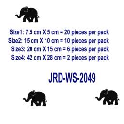 Elephant Wall Decals Baby Nursery Room Decor, Safari Animal Stickers - thumbnail 4