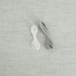 Gray Linen Flat Sheet European Flax, Custom Size Bedding, Belgian Woven in Italy - thumbnail 2
