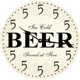 It's Five O Clock Somewhere Clock - Beer - thumbnail 2