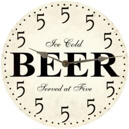 It's Five O Clock Somewhere Clock - Beer - thumbnail 3