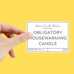 Funny Obligatory Housewarming Candle, Joke Gift, Antisocial Candles, ??? - thumbnail 2