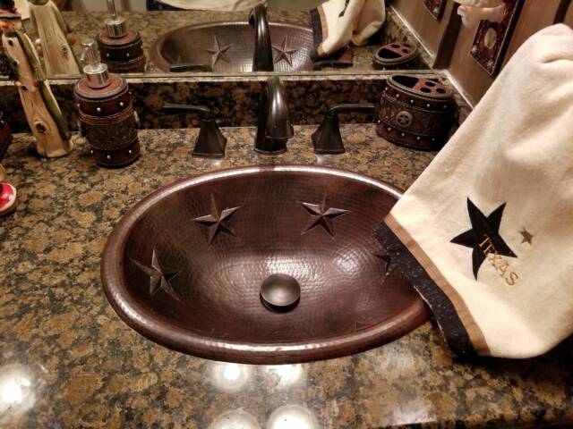Oval Copper Vanity Bathroom 19 - image 1