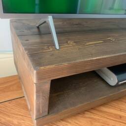Tv Hifi Stand/Cabinet, Rustic Handmade - Free Delivery - thumbnail 4