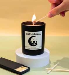 Eid Gift. Candle. Mubarak. Oud Candle Eid Happy Eid - thumbnail 1