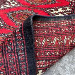 2'7x9.10 Turkish Runner Rug - Authentic Handwoven Wool Tribal Floor , Quality Home Decor Geometric Design Kitchen Hallway - thumbnail 4