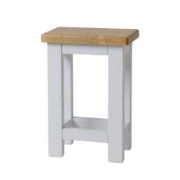 Painted 2-Tier Side Table Set With Oak Top, Wooden End Tables - thumbnail 3