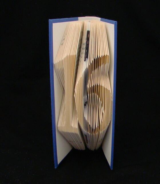 Sweet 16 Gift For Daughter Numbers & Digits Folded-Book Art Sculpture - image 1