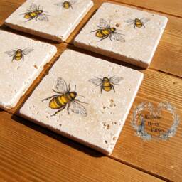 Save The Bees Key Hook Rack, Necklace Jewellery Hanger Organiser, Tea Towel Holder, Kitchen Wall Organiser - thumbnail 3