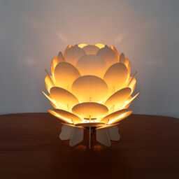Newtable Lamp, Artichoke Light, Acorn Light, Wooden Desk Lamp, Bedside Table Lamp, Hop Light, Plywood Lamp, Pine Cone Lamp - thumbnail 4