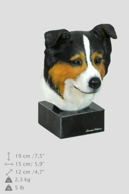 Border Collie, Dog Marble Statue, Painted, Limited Edition, Make Your Own Artdog - image 1