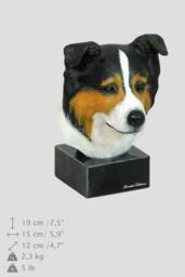 Border Collie, Dog Marble Statue, Painted, Limited Edition, Make Your Own Artdog