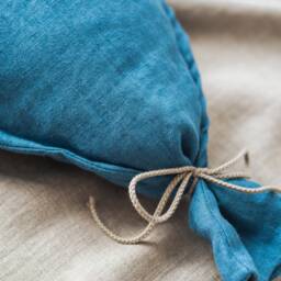 Linen Kite Pillow, Colorful Nursery Decor - thumbnail 3