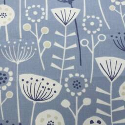 Lampshade Scandi Flowers, Burnt Orange, Mustard, Seafoam Or Blue. Fabric, Handmade Ceiling Table Shades 40cm 30cm 20cm - thumbnail 4