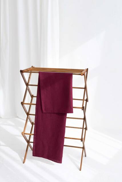 Washed Linen Bath Sheet, Oversized Body Towel, Handmade - image 1