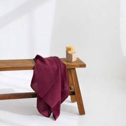 Washed Linen Bath Sheet, Oversized Body Towel, Handmade - thumbnail 2